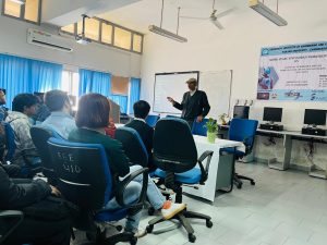 SXILL Founder Guides Students at UIET Workshop on AI, CAD, and Robotics